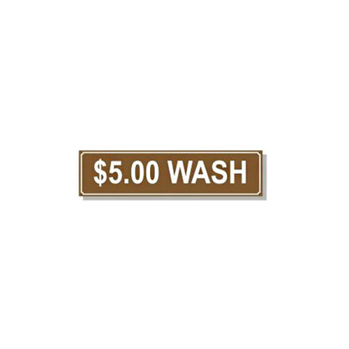 Washer Pricing Decal - PD $5.00W