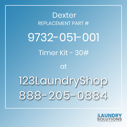 Dexter,Dexter Parts,Dexter Replacement,Dexter Replacement Number 9732-051-001,Timer Kit - 30#,Dexter Replacement Part # 9732-051-001 Timer Kit - 30#