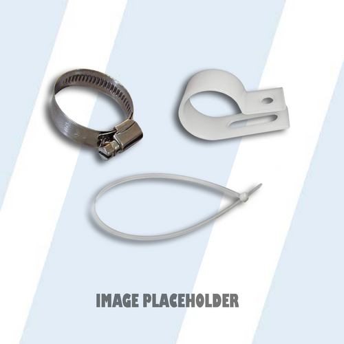 ADC-WFR121516-NYLON CLAMP TIE BLACK 6.1"
