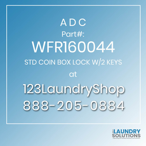 ADC-WFR160044-STD COIN BOX LOCK W/2 KEYS