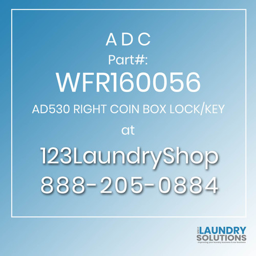 ADC-WFR160056-AD530 RIGHT COIN BOX LOCK/KEY