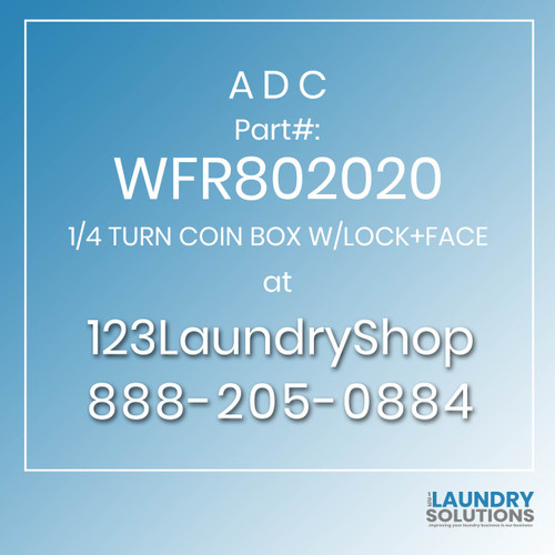 ADC-WFR802020-1/4 TURN COIN BOX W/LOCK+FACE