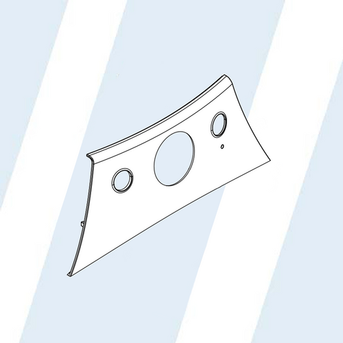 WHIRLPOOL #W10272152 - CENTER COVER, RED, WP