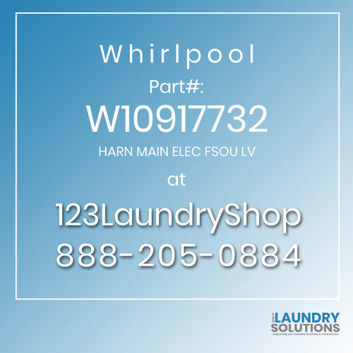 WHIRLPOOL #W10917732 - HARN MAIN ELEC FSOU LV