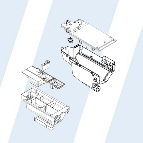 WHIRLPOOL #WPW10433522 - HOUSING ASM-DRAWER, 3 CHMBR BR WHIRLPOOL #WPW10433522 - HOUSING ASM-DRAWER, 3 CHMBR BR