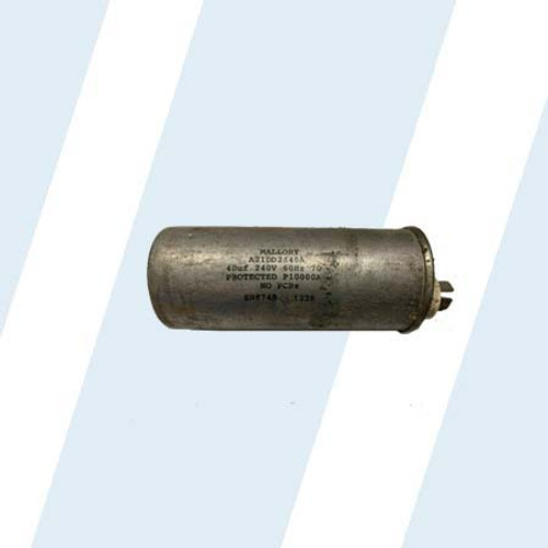 Front Load Washer Run Capacitor 40uf 240V 60Hz Dexter P/N: 5191-103-001 [USED/REFURBISHED]