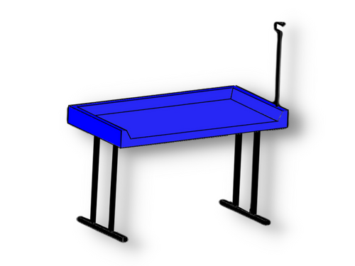 Fiberglass Folding Table TFD 246 with TR-2F Hanging Hooks