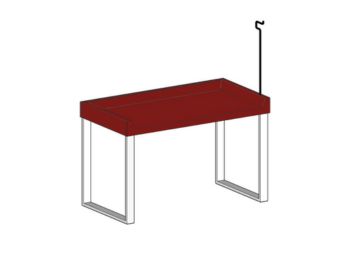 Fiberglass Folding Table TFD-DS 306 with TR-2F Hanging Hooks
