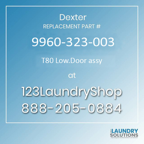 Dexter Replacement Part #9960-323-003, T80 Low.Door assy
