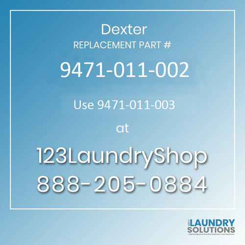 Dexter Replacement Part # 9471-011-002 Single Coin Contr