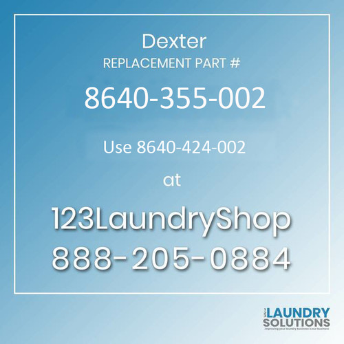 Dexter Replacement Part # 8640-399-009 replaces 8640-399-001