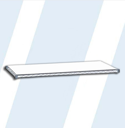 This 1/8" thick white ABS textured plastic insert is custom cut to be used with an 24" x 36" wire shelf.

Provides added protection to help meet healthcare codes
Fits snugly into the wire shelf and cleans easily
Wire shelf not included

Product Weight: 3 lbs