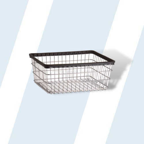 Standard Wire Basket with Bumper, Chrome