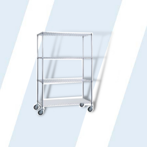 Linen Cart 18x60x72 w/ Solid Bottom Shelf