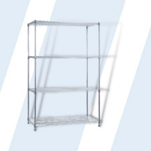 Shelving Unit 18x48x62 w/o Casters), 4 Wire Shelves