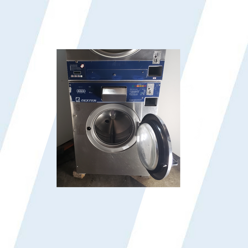 Dexter 25lb Commercial Stack Washer/Dryer MODEL: WSVD25KCS-12 S/N: 2040200468013 REFURBISHED