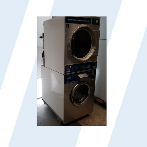 Dexter 25lbs Commercial Stack Dryer/Washer MODEL: WSVD25KCS-12 S/N: 20403000468997 REFURBISHED