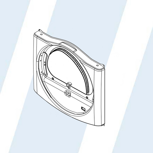 WHIRLPOOL #W10551281 - FRONT PANEL ASM-WHT, DUAL SW