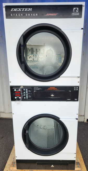 DEXTER 20LBS STACK DRYER MODEL DN20X2ND-15EB3X-WWKKG-USX SERIAL NO D1.24073.006[REF]