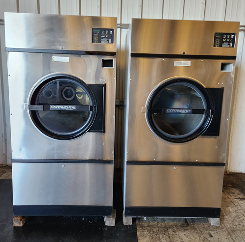 CONTINENTAL GIRBAU 80LBS SINGLE POCKET FRONT LOAD DRYER MODEL DCTG80KCS-15 SERIAL NO 20711002011578[REF]