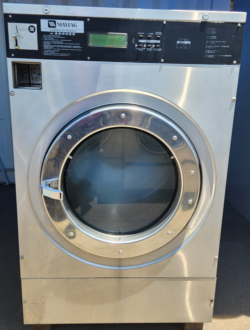 REFURBISHED MAYTAG 60LBS COIN OPERATED FRONT LOAD WASHER MODEL MFR60PDCTS SERIAL NO 12000233JB | 123 Laundry Solution
