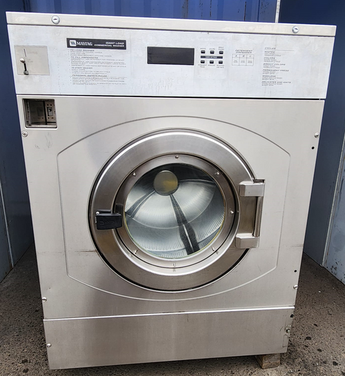 REFURBISHED MAYTAG 80LBS COIN OPERATED FRONT LOAD WASHER MODEL MFR80PDAVS SERIAL NO 12185657AC[REF] | 123LaundrySolution