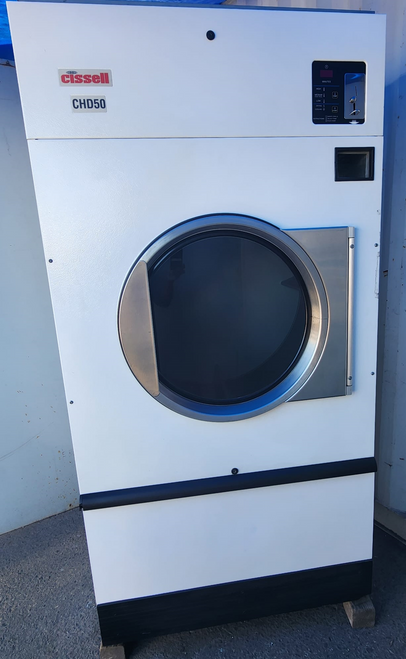 REFURBISHED CISSELL COIN OPERATED 50LB GAS DRYER MODEL CT050NDVB1G1W01 SERIAL NO 0608008548 | 123 Laundry Solutions