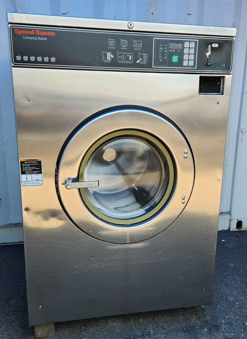 SPEED QUEEN 60LBS COIN OPERATED FRONT LOAD WASHER MODEL SC60BC2OU60001 SERIAL NO 3110347593 REFURBISHED 123 Laundry Solutions