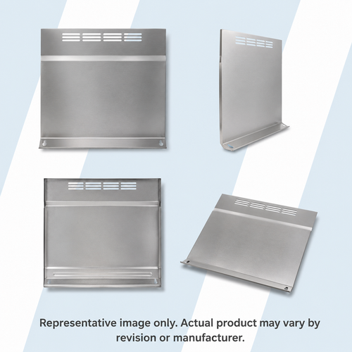 WHIRLPOOL 261827 - RANGE BACKSPLASH.STAINLESS STEEL.30X24