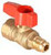 Gas Flex, Straight, 3/8" Male Flare x 1/2"FIP
