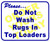 Please do not wash rugs in top loaders