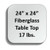 Fiberglass Tabletops - SQF-2424