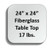 Fiberglass Tabletops - SQF-2424