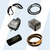 Milnor #02 03497C - GUARD REAR BELT DUAL DUMP (COLOR WARM GRAY)