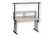 Fiberglass Laminate Table TFL 2460 with TFL 5' Shelf  & TR 5 Rack