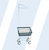 DURA-SEVEN™ FRONT LOAD WIRE LAUNDRY CART W/ SINGLE POLE RACK [r&b id: 100T91/D7]