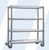 These bright and shiny chrome plated linen carts are as versatile as they are practical. Our linen carts come in a variety of different sizes and shelving options. Ideal for transporting clean and soiled linen with ease.

Four sturdy 24"" x 60"" wire shelves
Shelves are adjustable in 1"" increments
Each shelf holds up to 500 lbs of evenly distributed weight
Casters are rated for a maximum total weight of 1,000 lbs per unit (250 lbs each)
Rolls easily on our quality 5"" casters - two locking
Easy to assemble without tools
Nylon and antimicrobial covers available

Dimensions: 60"" L x 24"" W x 78"" H (w/casters)

Product Weight: 97 lbs