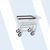 Standard Laundry Cart, All Chrome