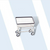 Large Capacity Front Load Laundry Cart, All Chrome