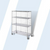 Chrome Plated Side Enclosure Panels for 18" Wide Linen Carts and Shelving Units (2 each)