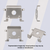 WHIRLPOOL #W11810958 - INOX_CERAN_BURNER_SUPPORTING_CLAMP