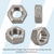 Milnor #15G170A - HEXFLGNUT 14-20UNC2 SS18-8