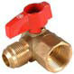 Gas Flex, Angle, 1/2" Male Flare x 1/2" FIP