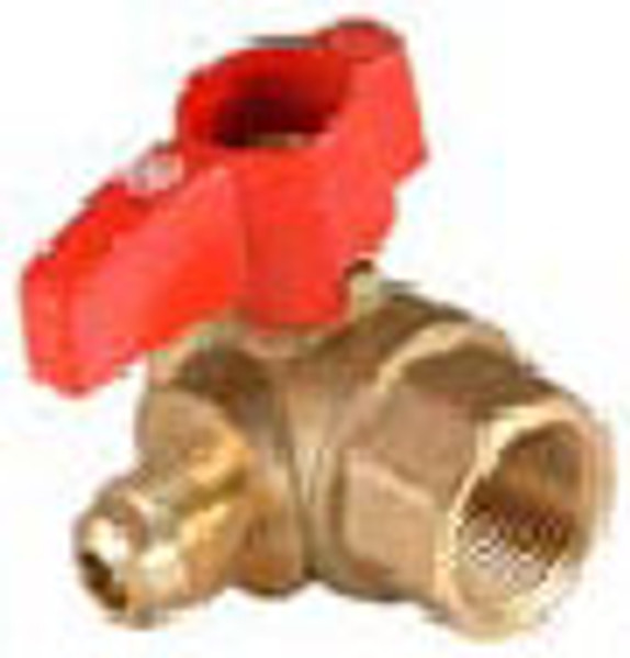 Gas Flex, Angle, 3/8" Male Flare x 1/2"FIP