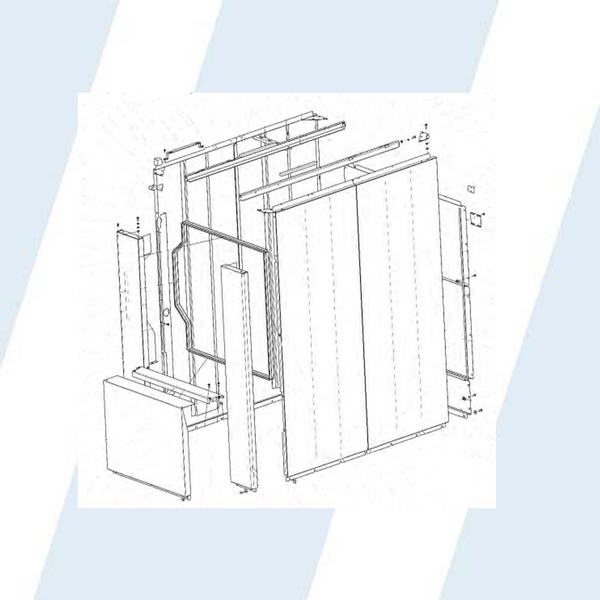 Continental Girbau #10028900 - RODILLO POSTERIOR