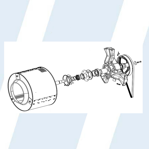 Continental Girbau #10552545 - BEARING HOUSING ASSEMBLY