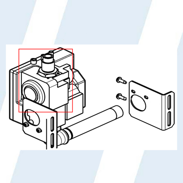 Continental Girbau #10558963 - GAS VALVE ASSEMBLY