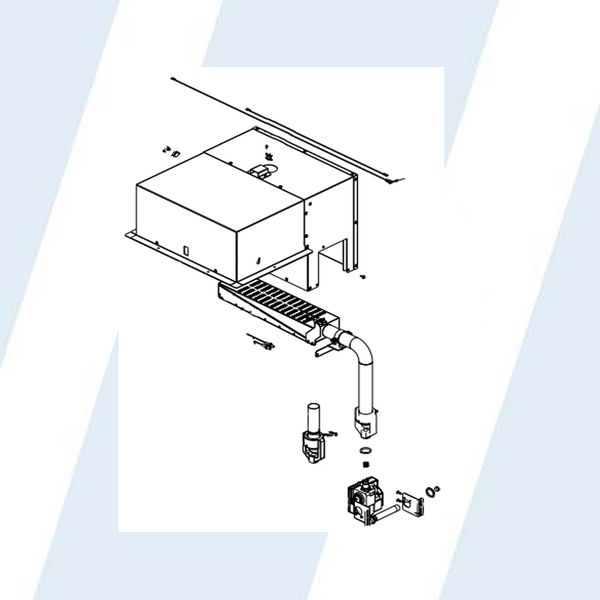 Continental Girbau #10565810 - GAS BURNER ASSEMBLY