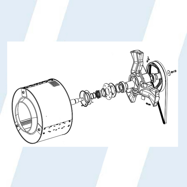 Continental Girbau #11-0078 - CONTRE ECROU BAS/HM 10X125 ZIN