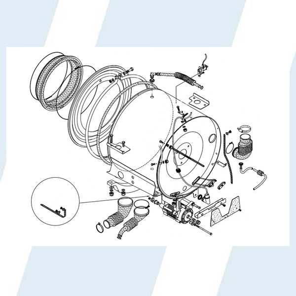 Continental Girbau #11-0114 - VIS 6 PANS CHC 4X50 ZINGUE